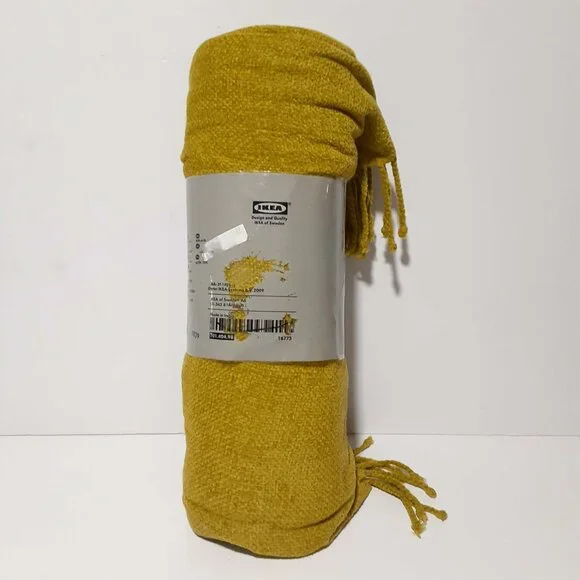 Discontinued IKEA Felicia Throw Blanket Fringe Acrylic 51" x 67" 130x170 cm NEW - Picture 6 of 8